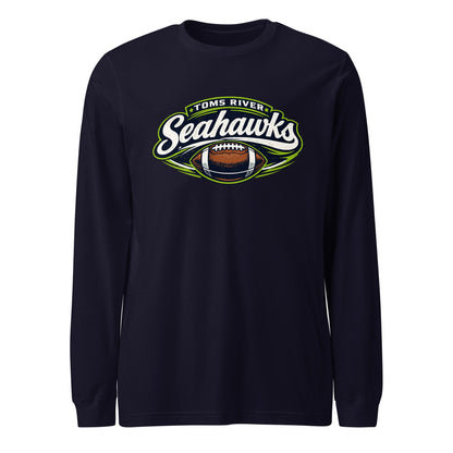 Performance | Long Sleeve Tee | Toms River Seahawks | Football Emblem Logo
