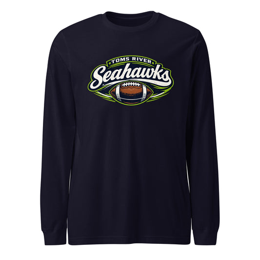 Performance | Long Sleeve Tee | Toms River Seahawks | Football Emblem Logo