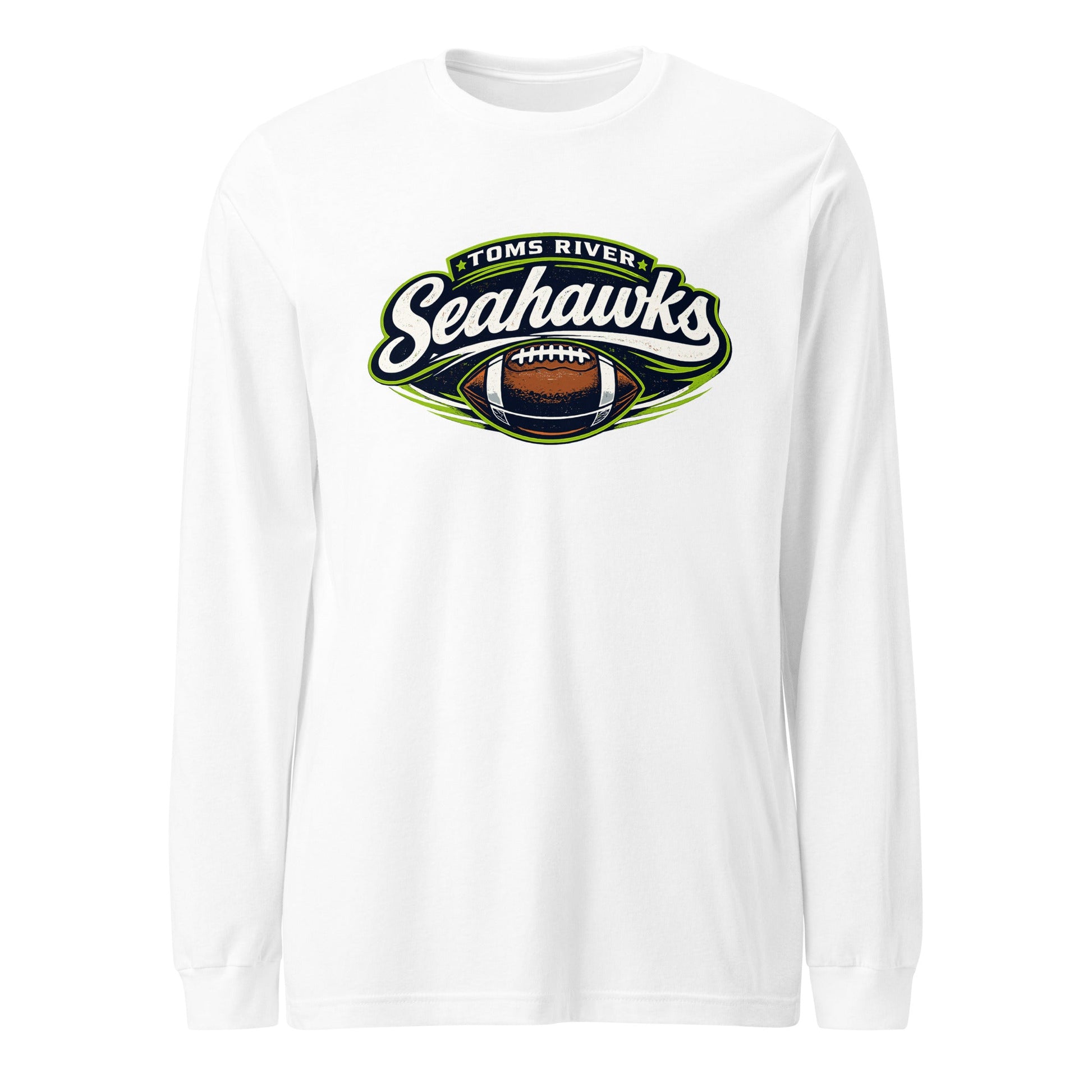Performance | Long Sleeve Tee | Toms River Seahawks | Football Emblem Logo