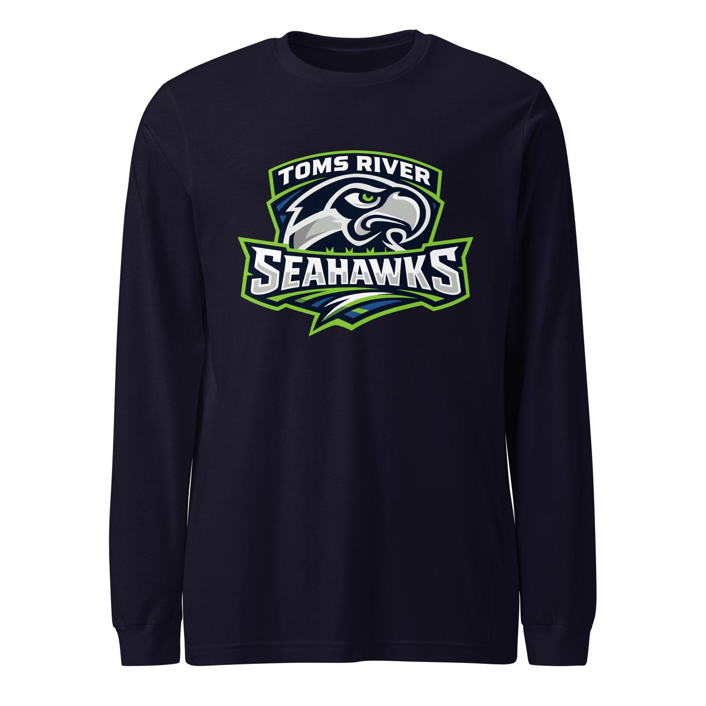 Performance | Long Sleeve Tee | Toms River Seahawks | Mascot Script Logo