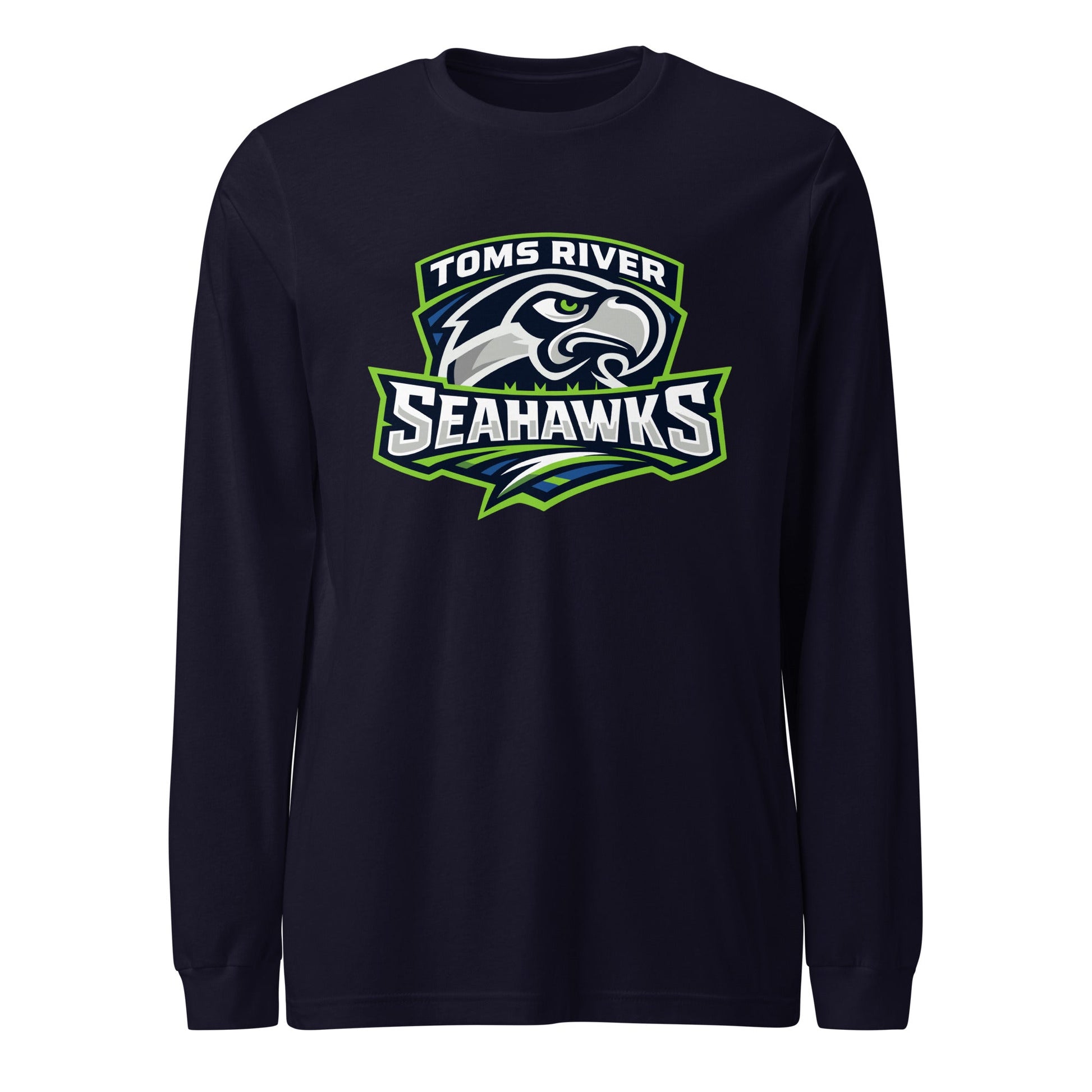 Performance | Long Sleeve Tee | Toms River Seahawks | Mascot Script Logo