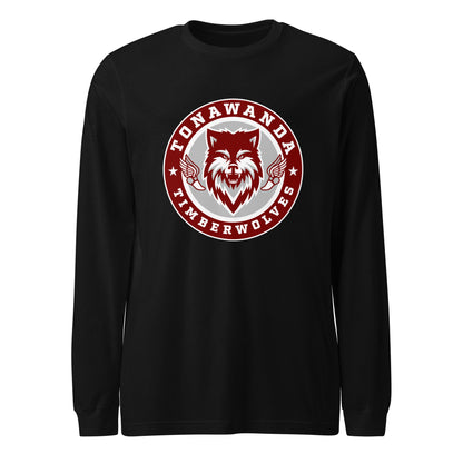 Performance | Long Sleeve Tee | Tonawanda High School Track and Field | Mascot Badge Logo