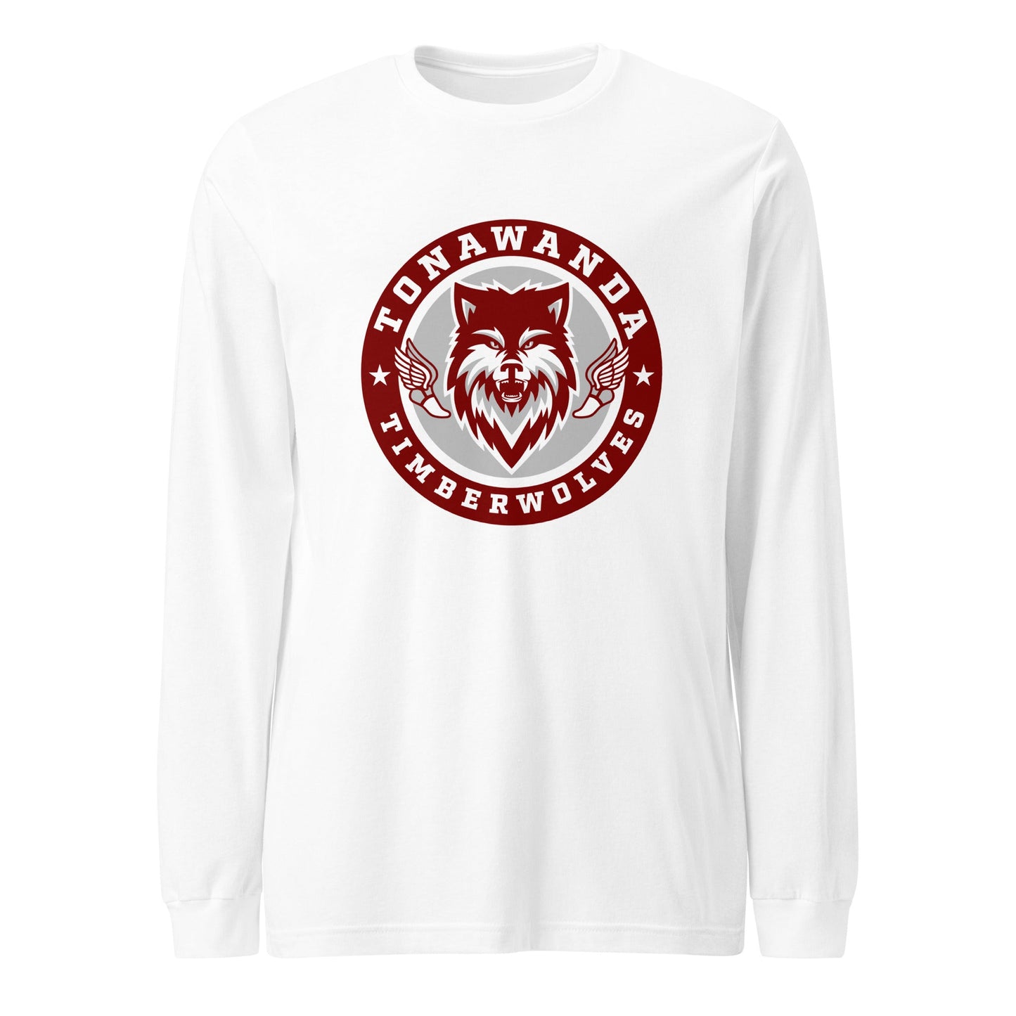 Performance | Long Sleeve Tee | Tonawanda High School Track and Field | Mascot Badge Logo