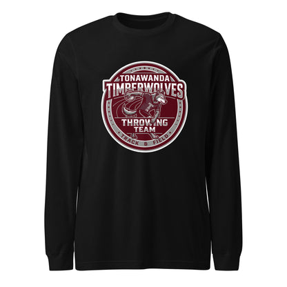 Performance | Long Sleeve Tee | Tonawanda High School Track and Field | Throwing Team Logo