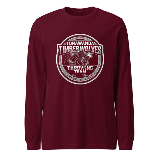 Performance | Long Sleeve Tee | Tonawanda High School Track and Field | Throwing Team Logo
