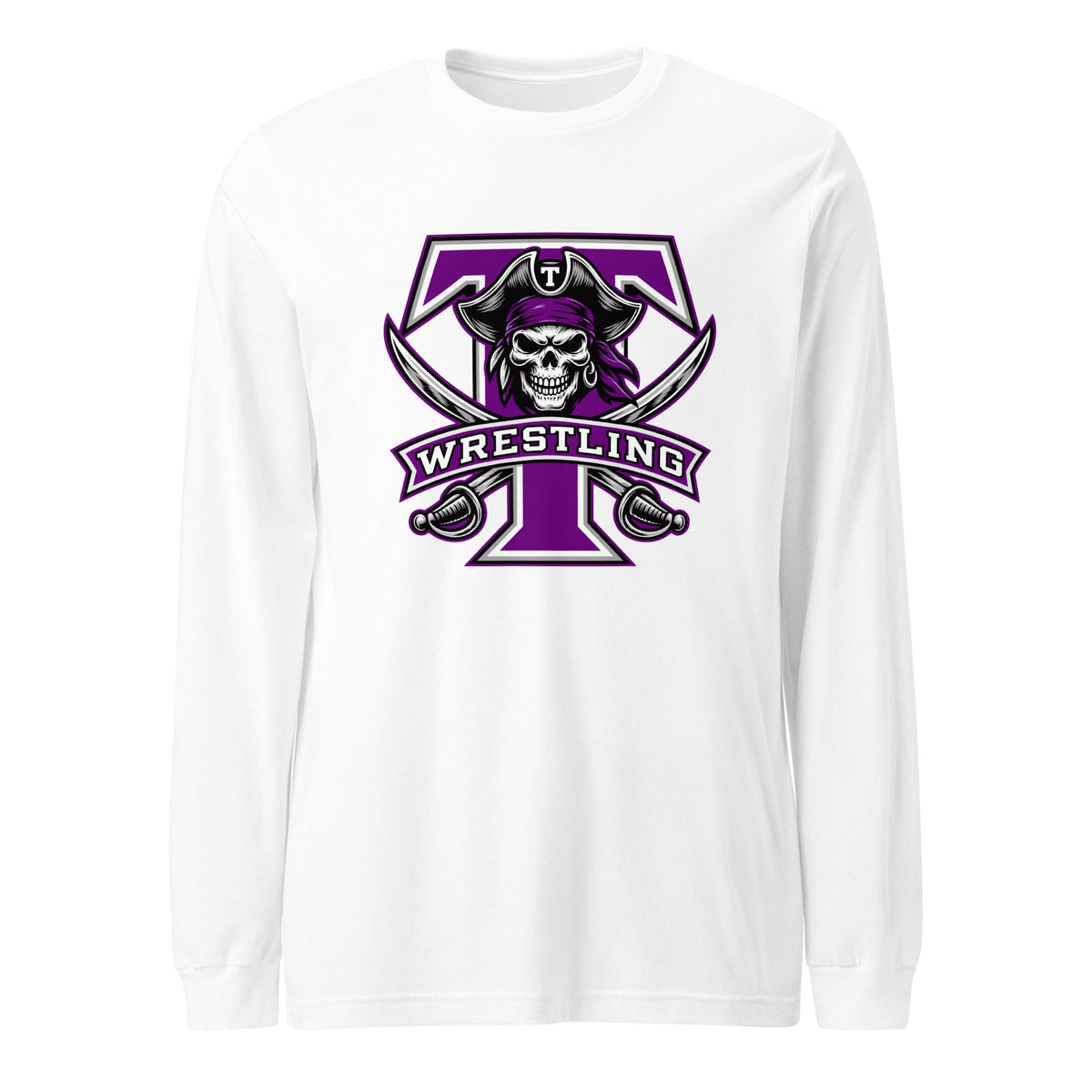 Performance | Long Sleeve Tee | Tottenville wrestling club | Emblem Logo