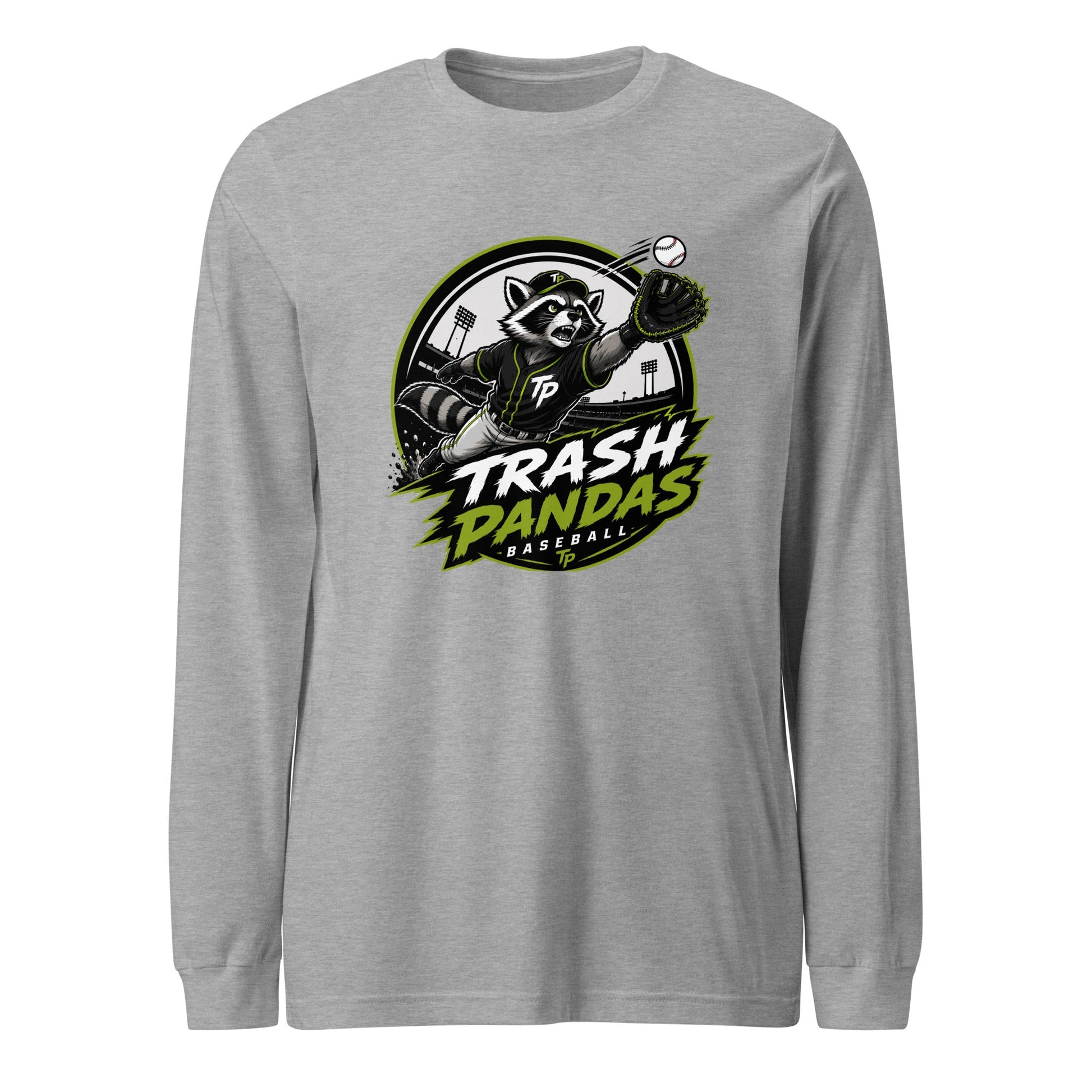 Performance | Long Sleeve Tee | Trash Pandas Baseball Organization | Emblem Logo