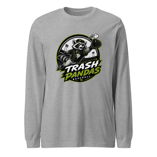 Performance | Long Sleeve Tee | Trash Pandas Baseball Organization | Emblem Logo