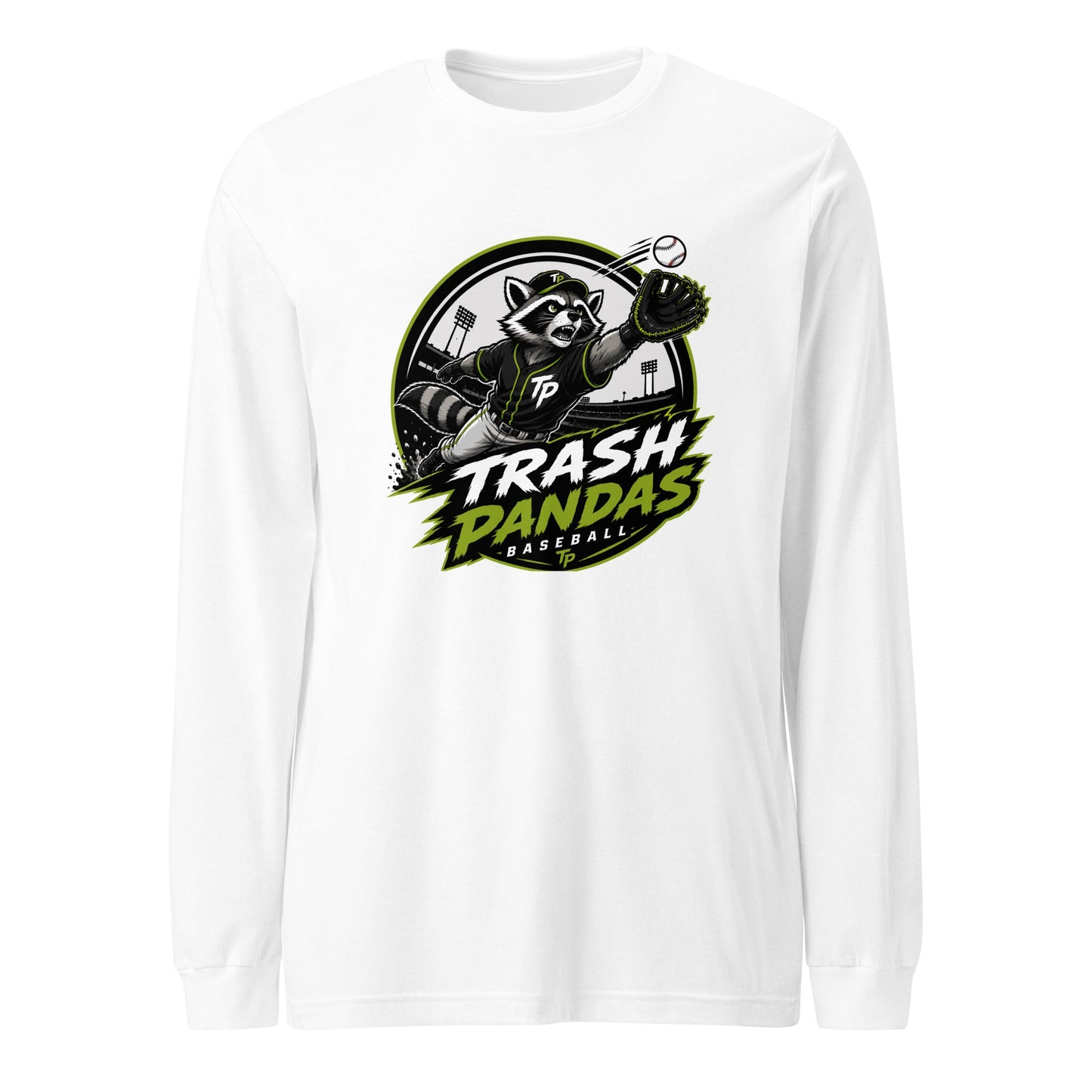Performance | Long Sleeve Tee | Trash Pandas Baseball Organization | Emblem Logo