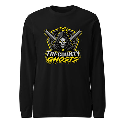 Performance | Long Sleeve Tee | Tri-County Ghosts | Vanguard Ghosts Logo