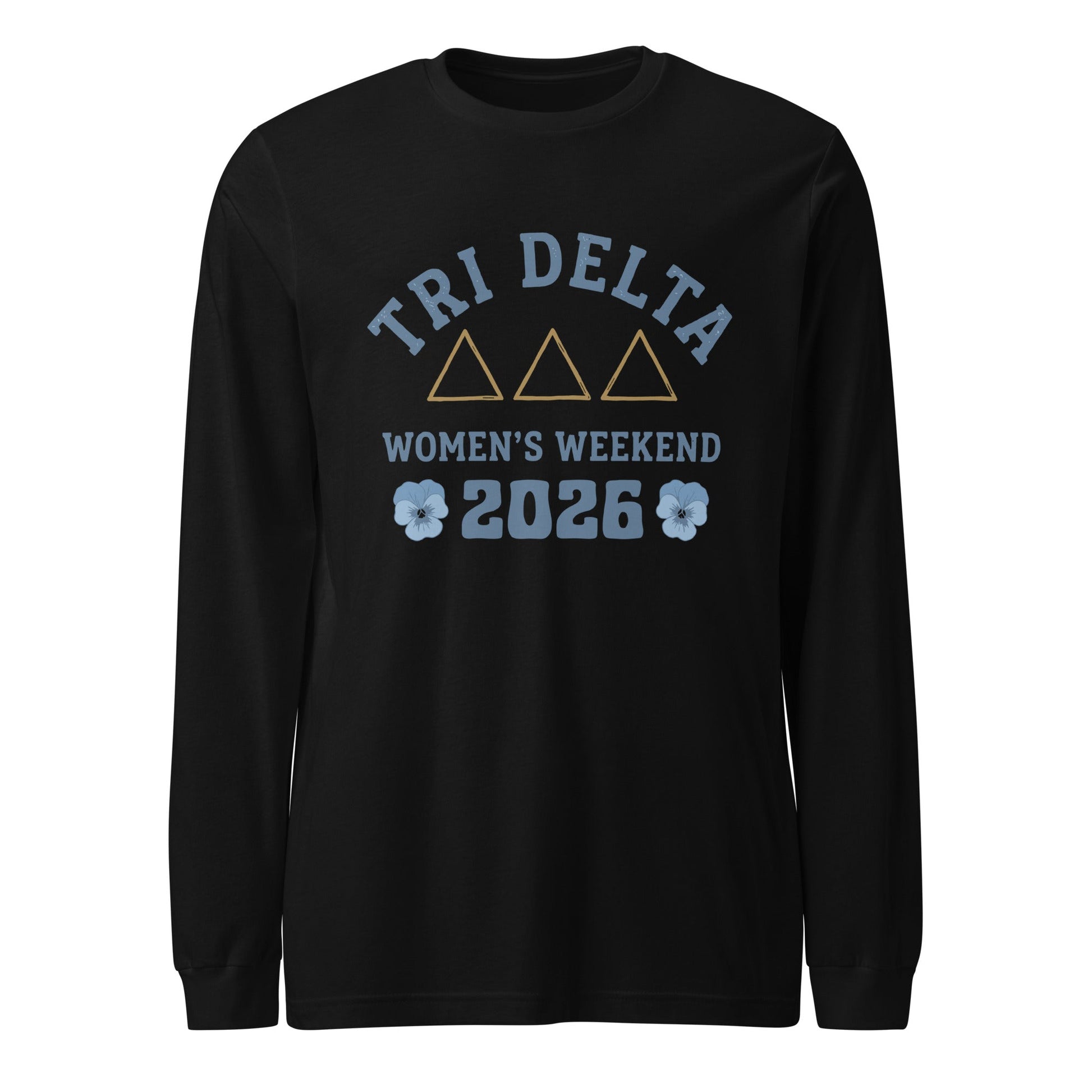 Performance | Long Sleeve Tee | Tri Delta Epsilon | Sisterhood Script Logo