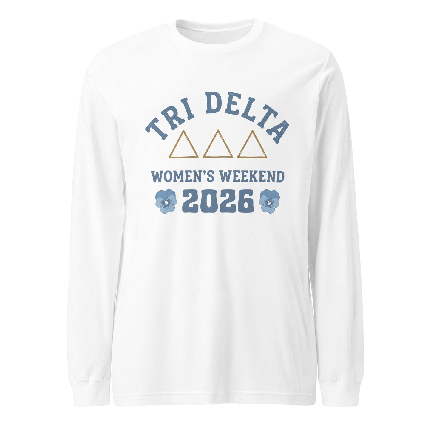 Performance | Long Sleeve Tee | Tri Delta Epsilon | Sisterhood Script Logo