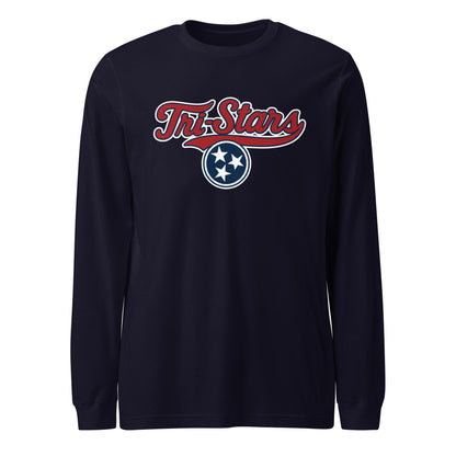 Performance | Long Sleeve Tee | Tri - Stars | 3 Stars Logo