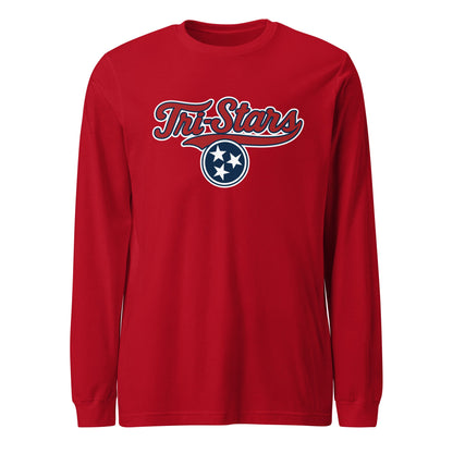 Performance | Long Sleeve Tee | Tri - Stars | 3 Stars Logo