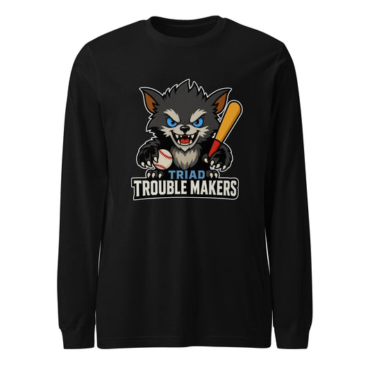Performance | Long Sleeve Tee | Triad Troublemakers | Mascot Logo