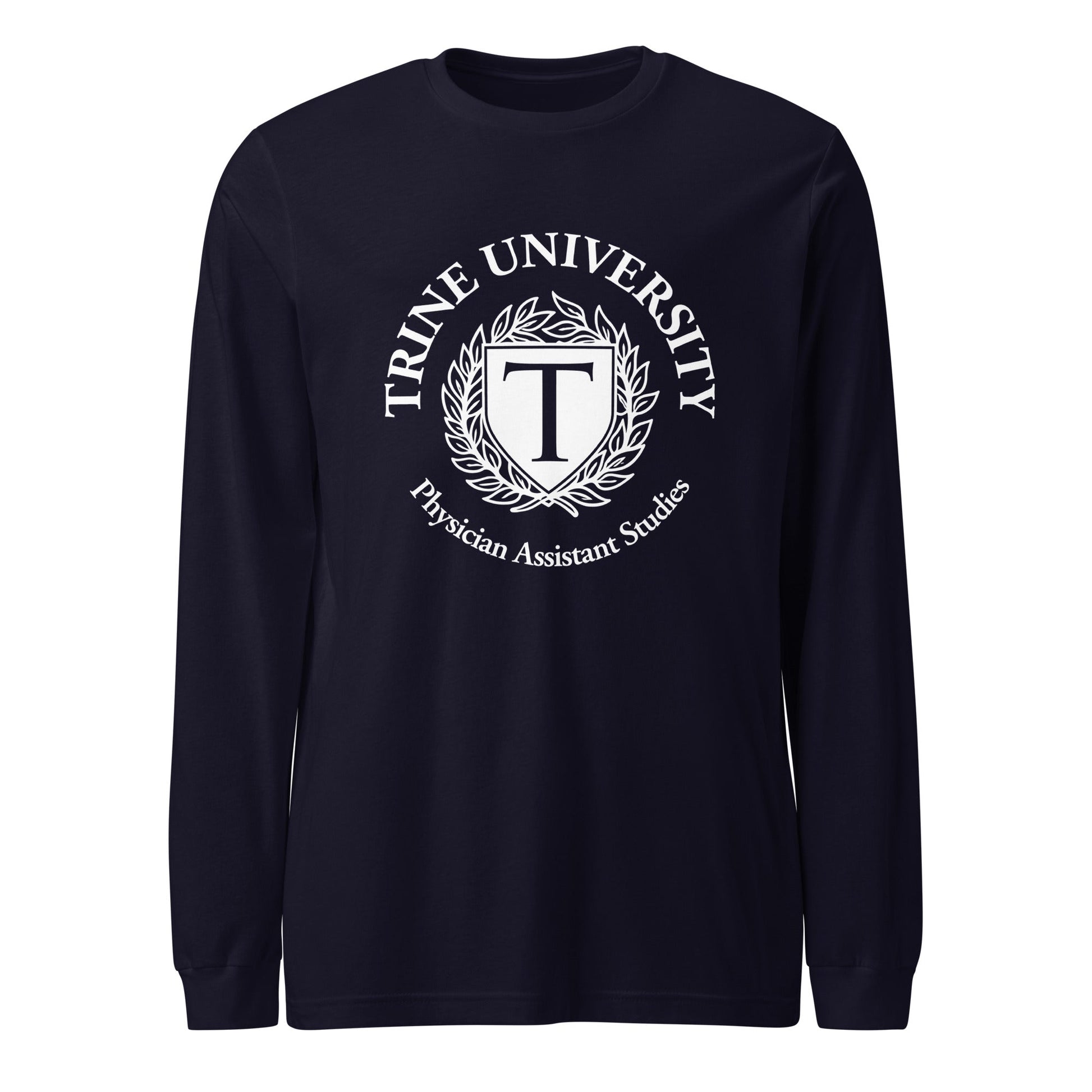 Performance | Long Sleeve Tee | Trine PA program | Emblem Logo