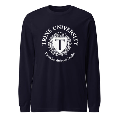 Performance | Long Sleeve Tee | Trine PA program | Emblem Logo