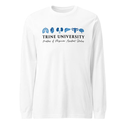 Performance | Long Sleeve Tee | Trine PA program | Modern Script Logo