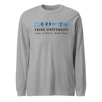Performance | Long Sleeve Tee | Trine PA program | Modern Script Logo