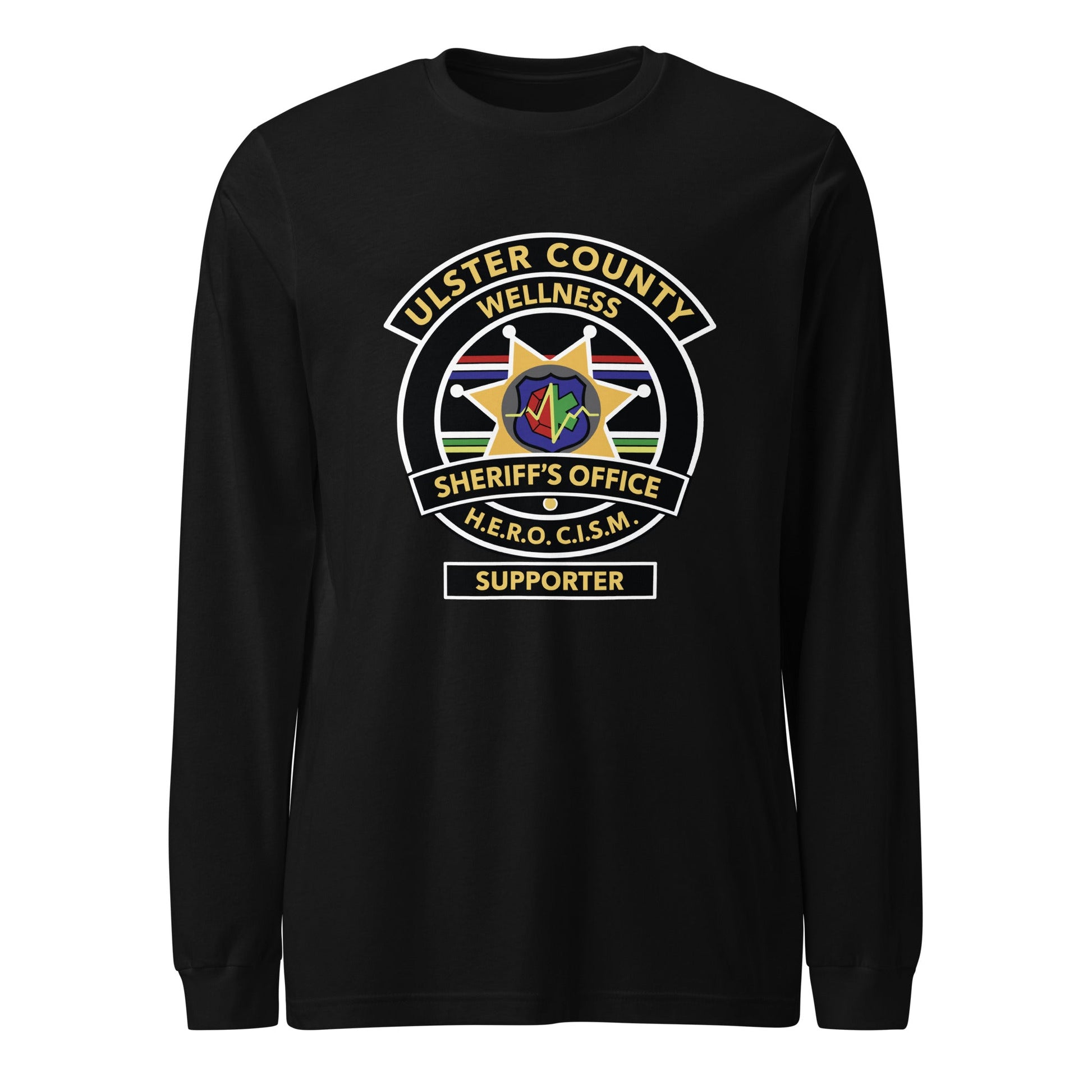 Performance | Long Sleeve Tee | Ulster County Sheriff's Office Wellness Division | Badge Logo