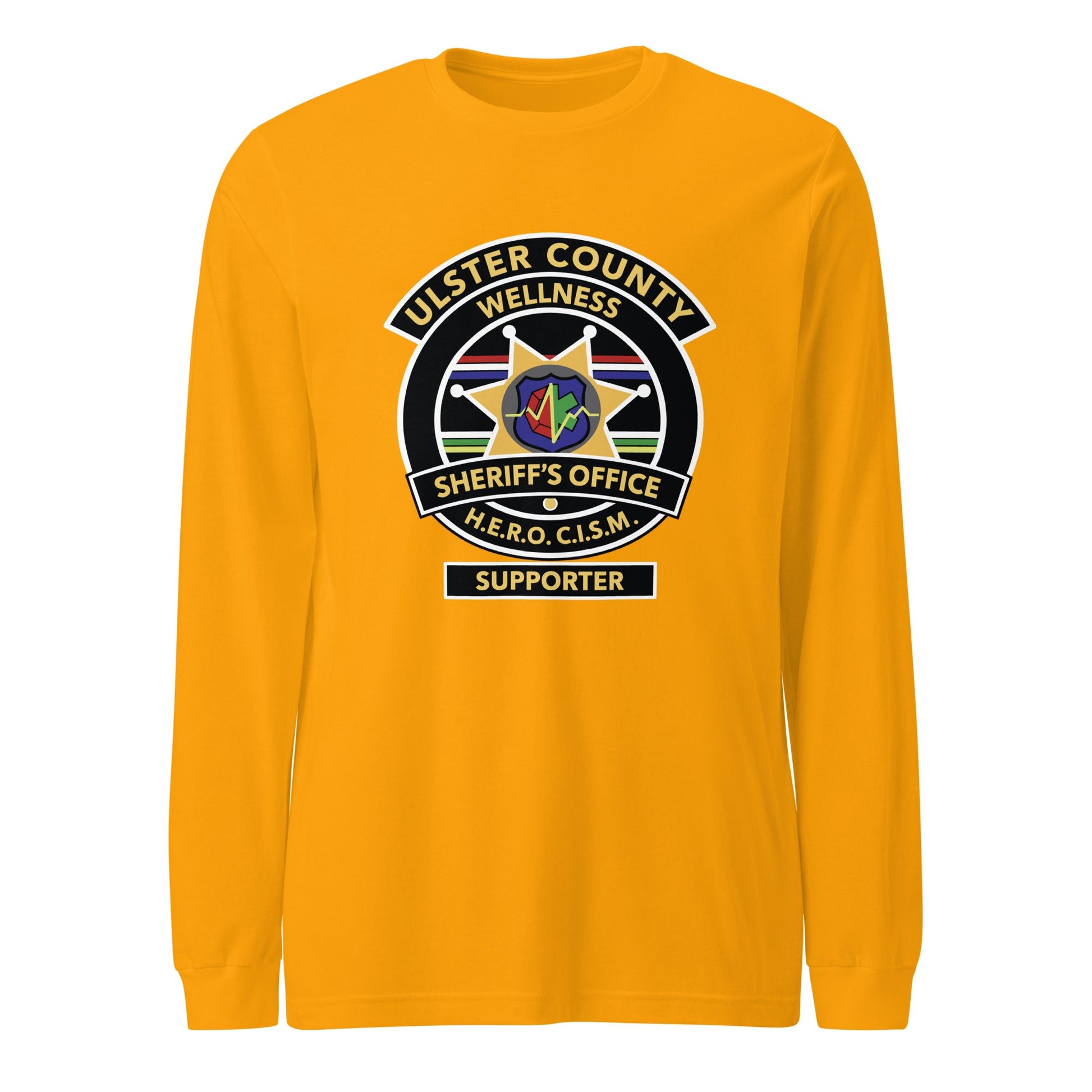 Performance | Long Sleeve Tee | Ulster County Sheriff's Office Wellness Division | Badge Logo