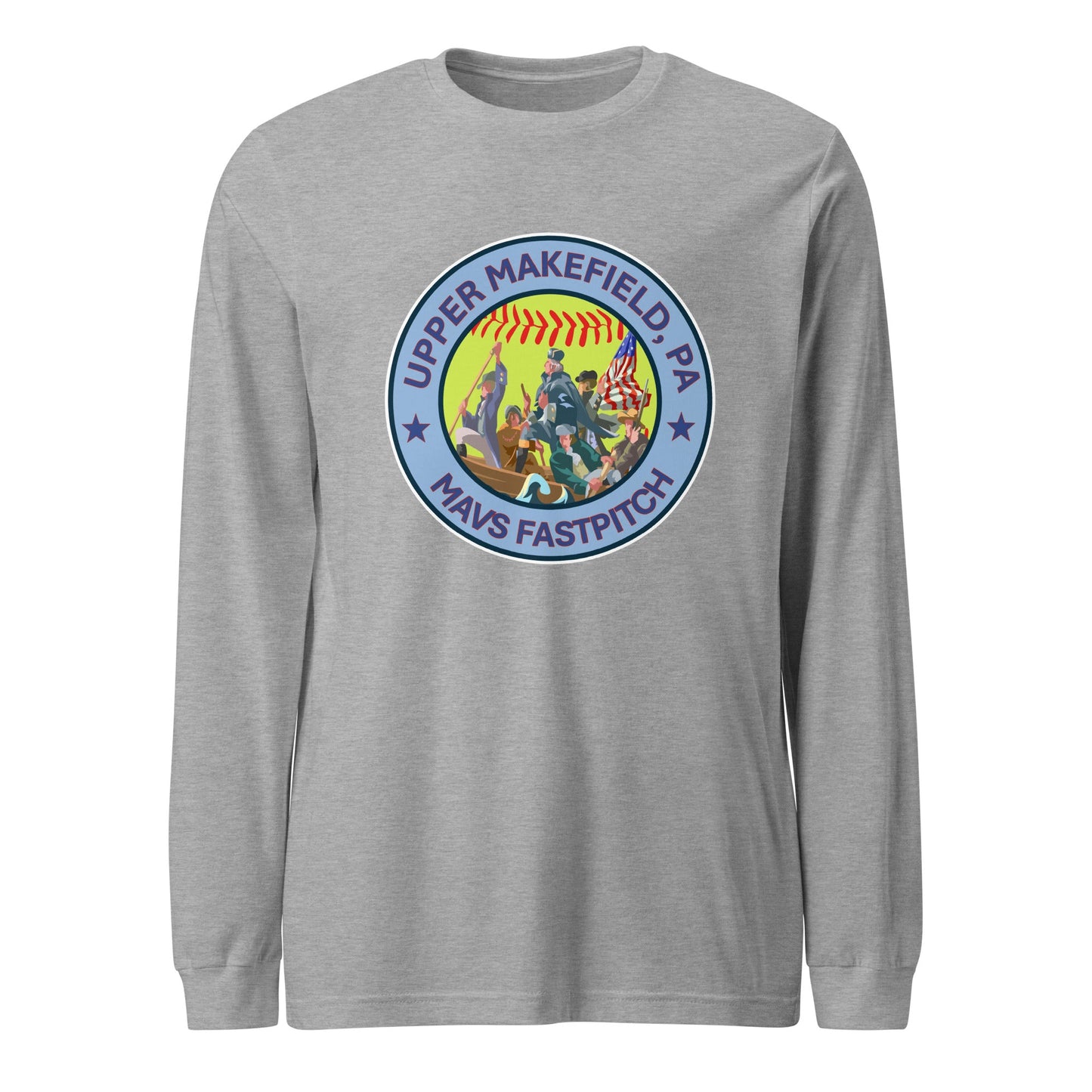 Performance | Long Sleeve Tee | Upper Makefield Mavs Fastpitch | Crossing Badge Logo