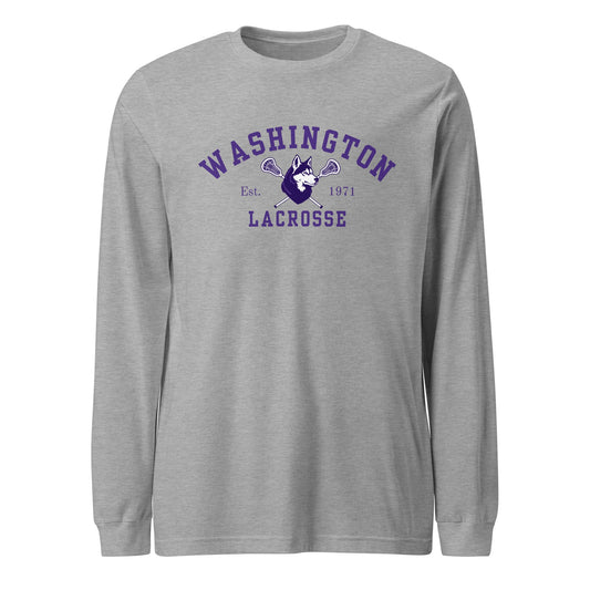 Performance | Long Sleeve Tee | UW Women's Club Lacrosse | Washington Lacrosse Logo
