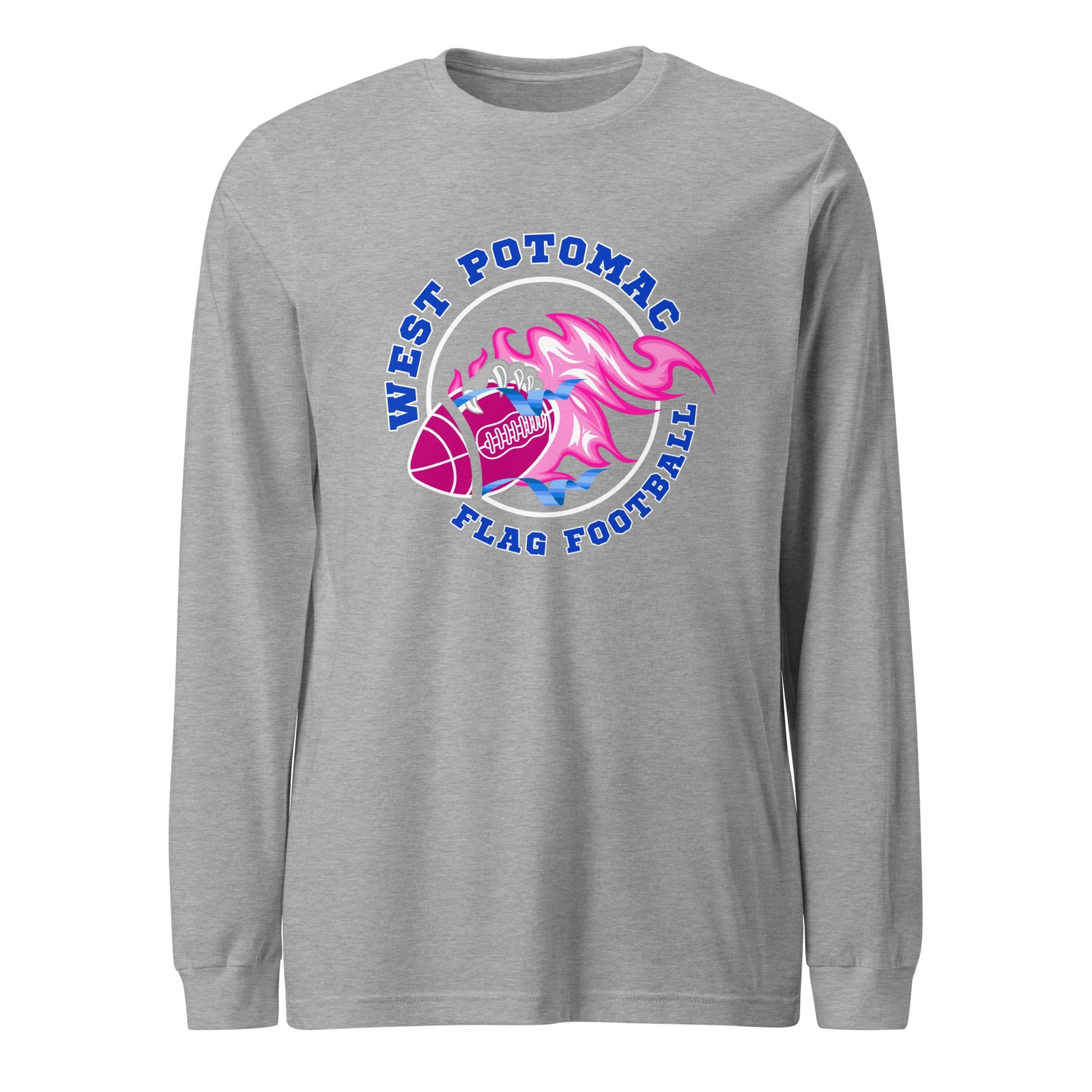 Performance | Long Sleeve Tee | West Potomac Flag Football | Crest Logo
