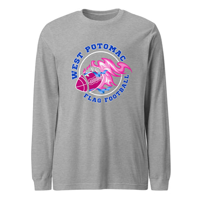 Performance | Long Sleeve Tee | West Potomac Flag Football | Crest Logo