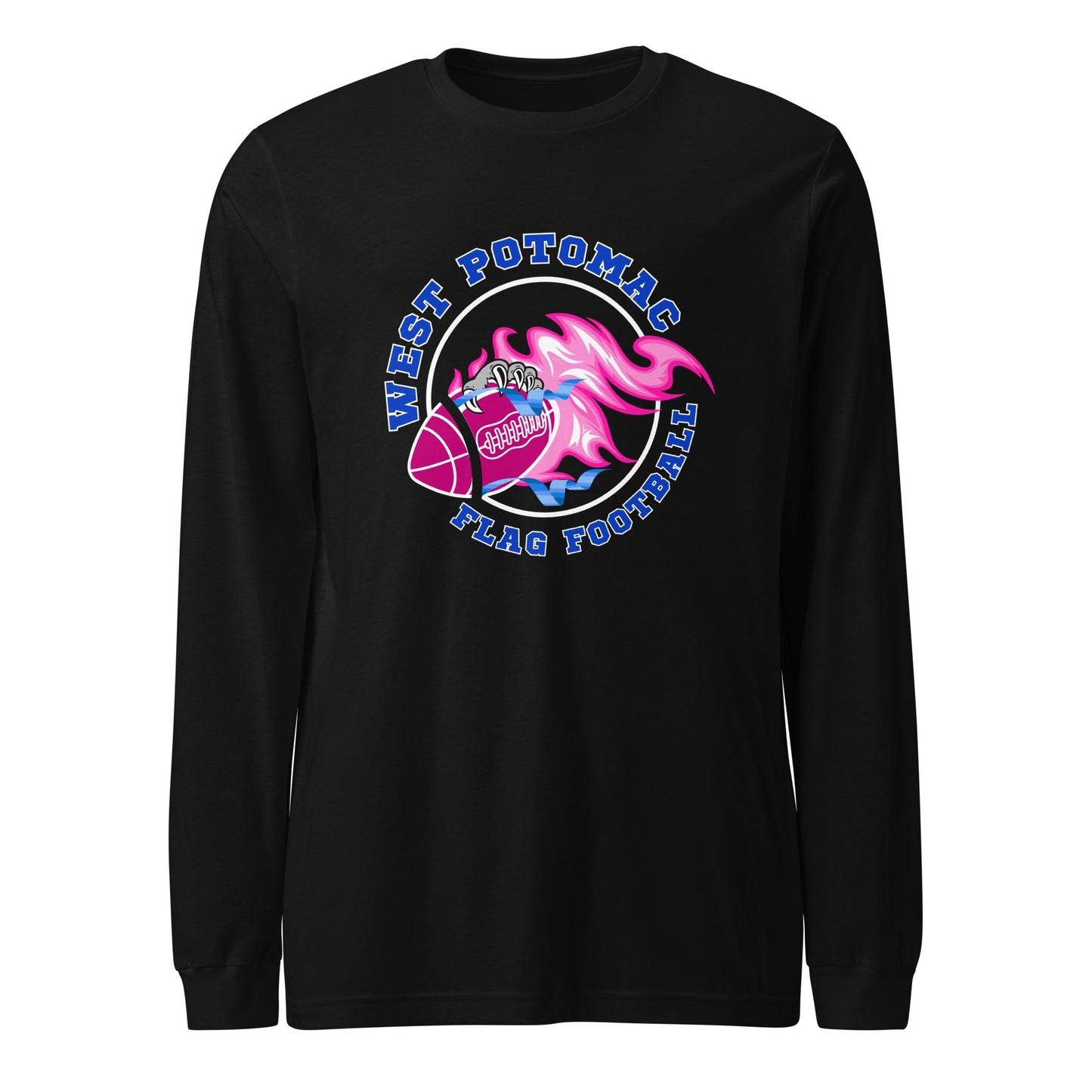Performance | Long Sleeve Tee | West Potomac Flag Football | Crest Logo