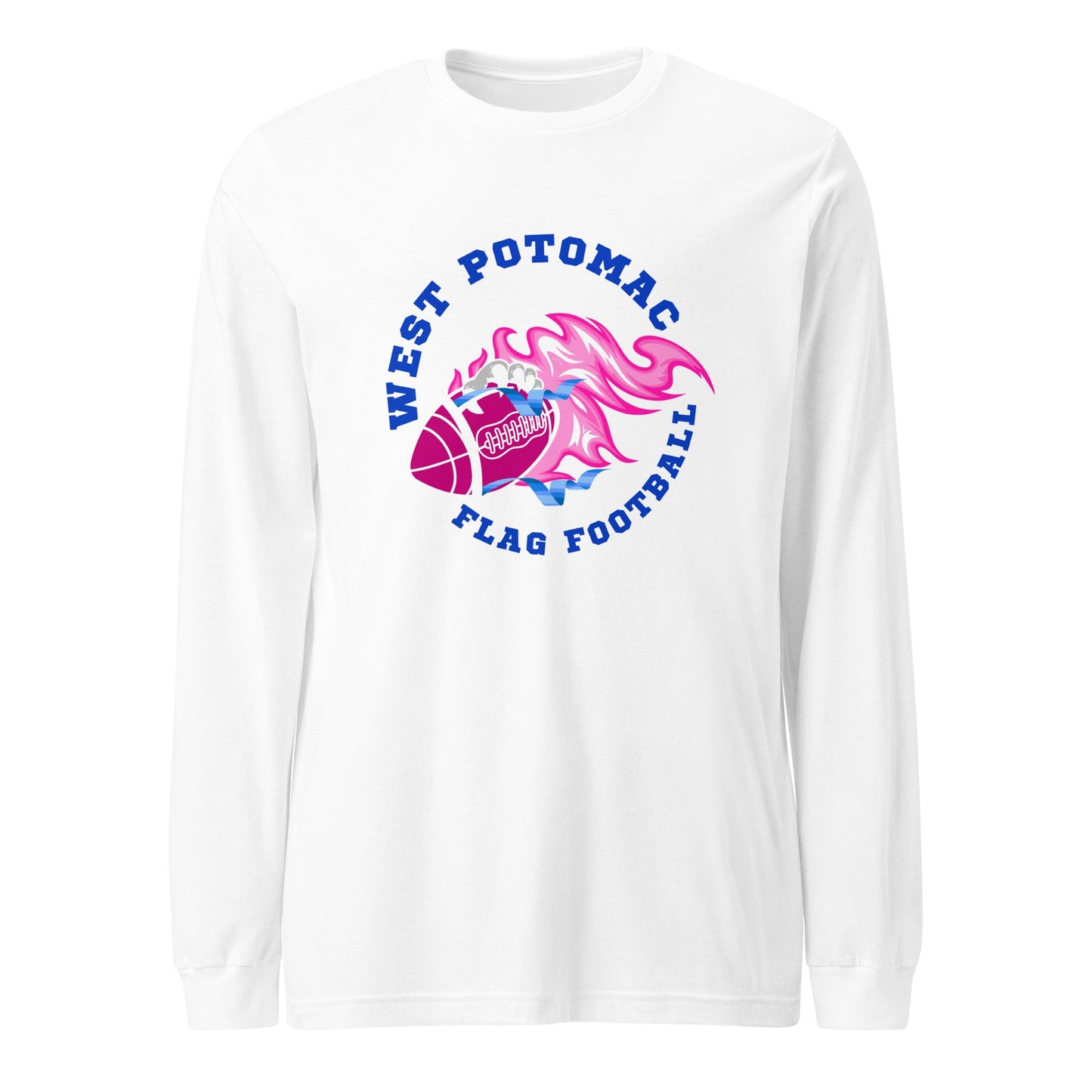 Performance | Long Sleeve Tee | West Potomac Flag Football | Crest Logo