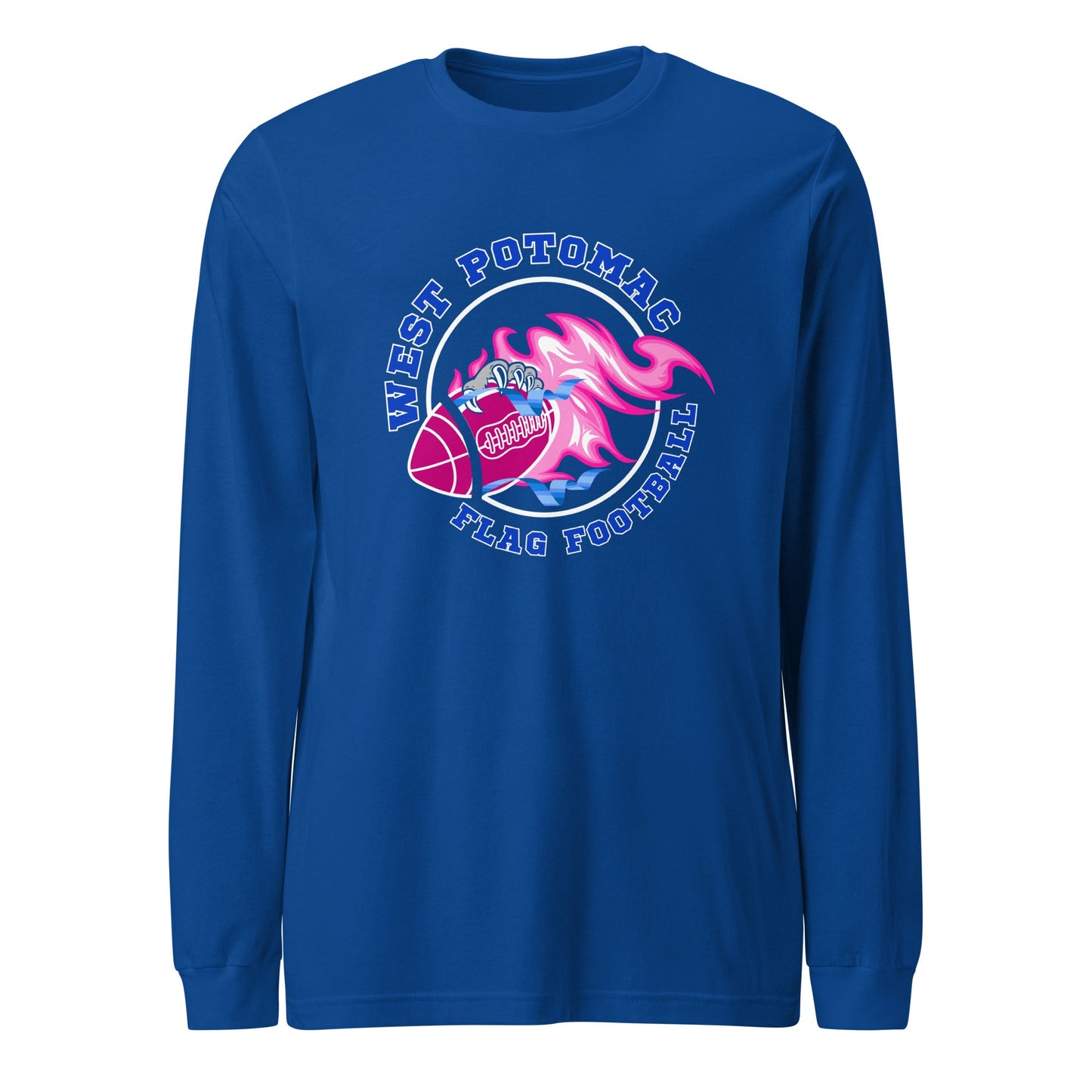 Performance | Long Sleeve Tee | West Potomac Flag Football | Crest Logo