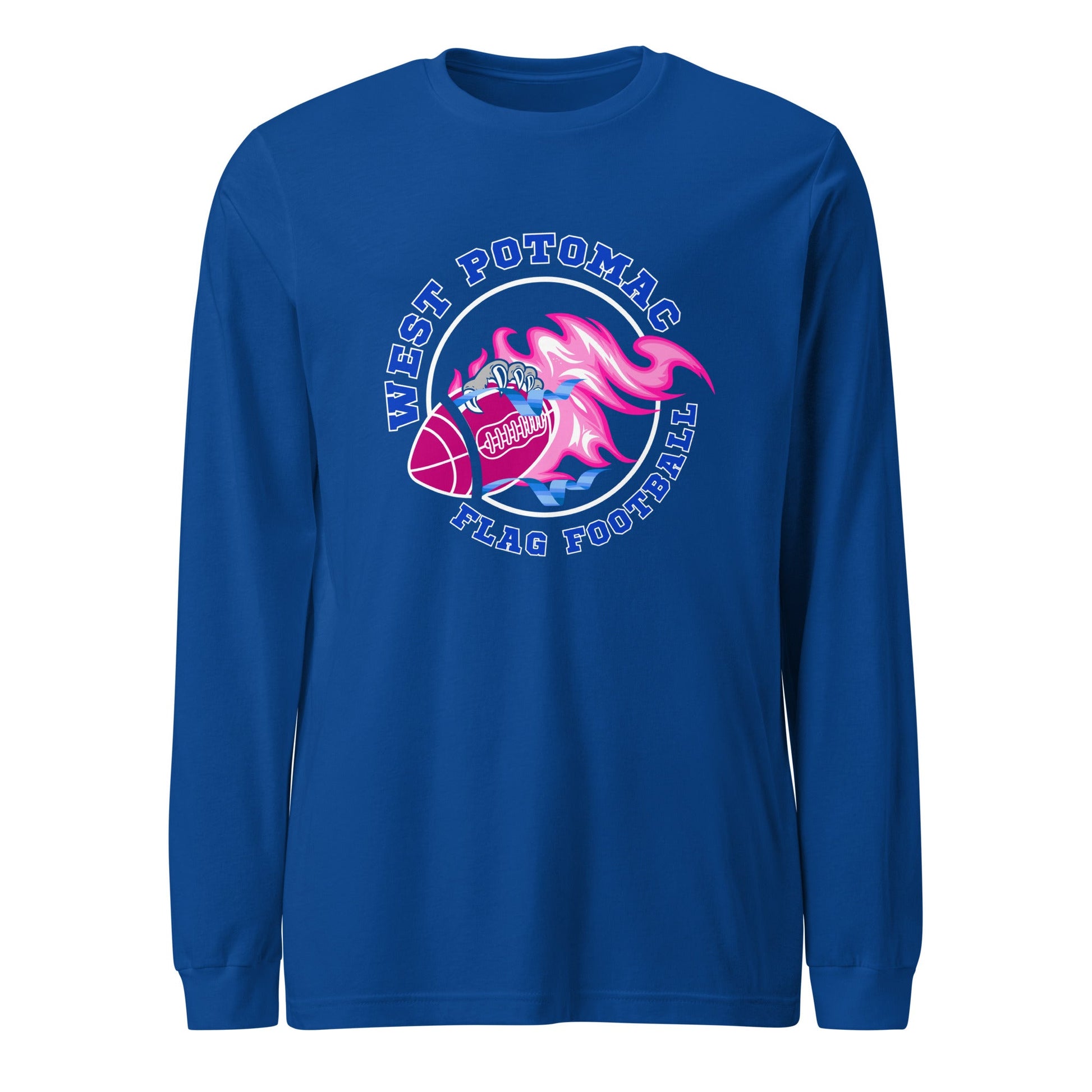 Performance | Long Sleeve Tee | West Potomac Flag Football | Crest Logo