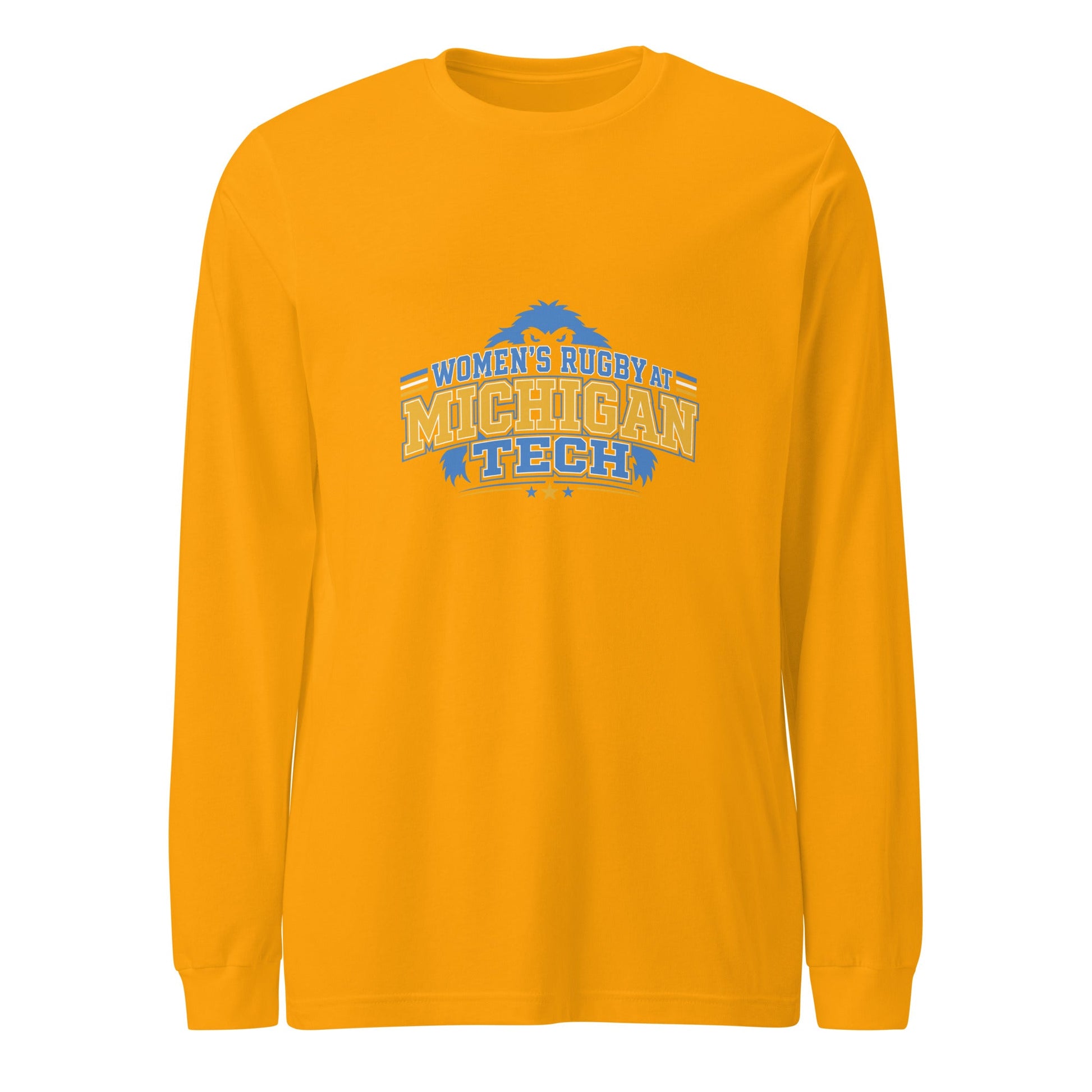 Performance | Long Sleeve Tee | Women’s Rugby at Michigan Tech | Varsity Crest Logo