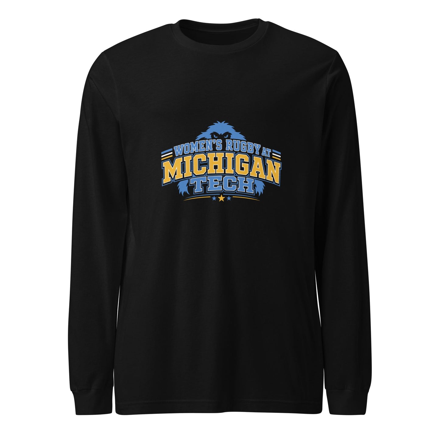 Performance | Long Sleeve Tee | Women’s Rugby at Michigan Tech | Varsity Crest Logo