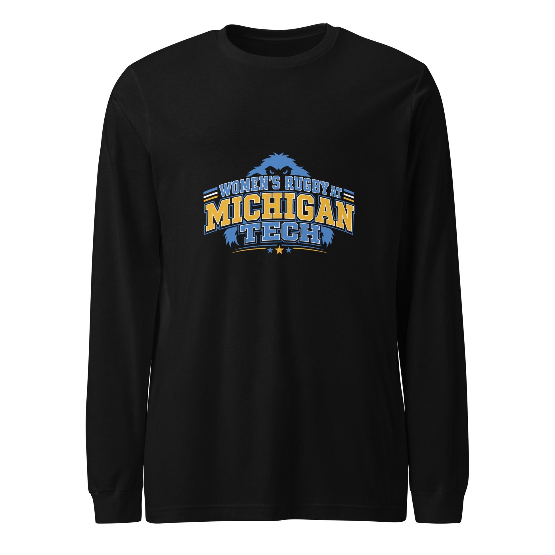 Performance | Long Sleeve Tee | Women’s Rugby at Michigan Tech | Varsity Crest Logo