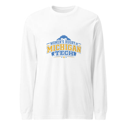 Performance | Long Sleeve Tee | Women’s Rugby at Michigan Tech | Varsity Crest Logo
