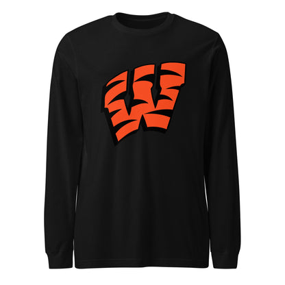 Performance | Long Sleeve Tee | Woodlake Boys Basketball | W Crest Logo
