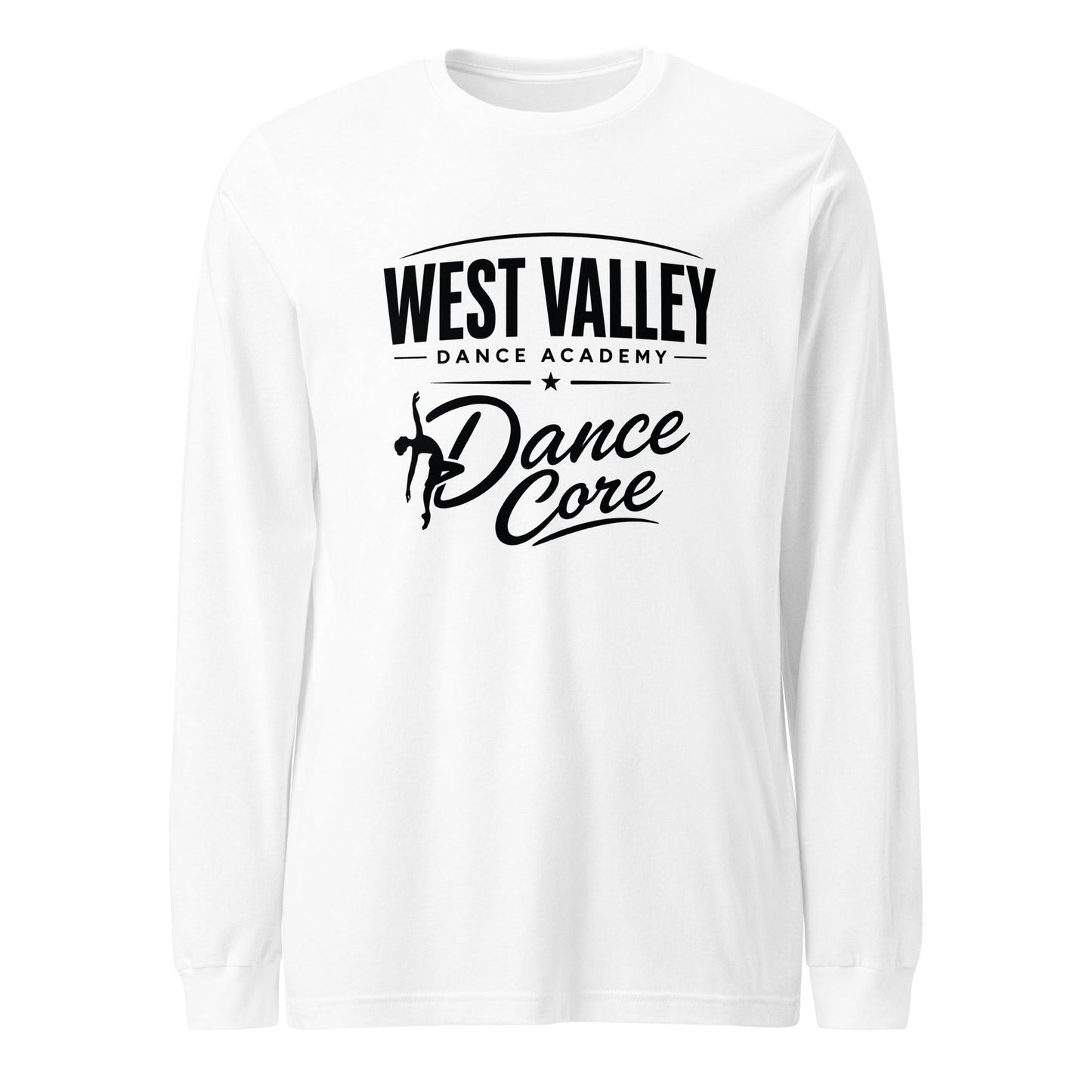 Performance | Long Sleeve Tee | WVDA Dance Core | Emblem Logo