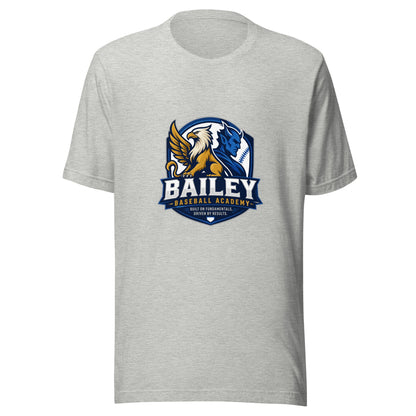 Performance | T-Shirt | Bailey Baseball Academy | Shield Logo