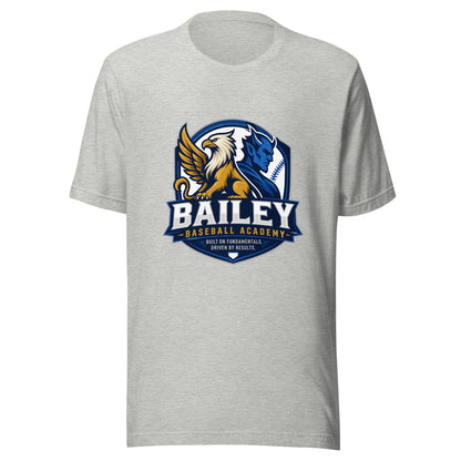 Performance | T-Shirt | Bailey Baseball Academy | Shield Logo