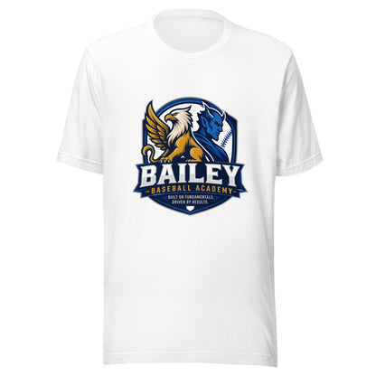 Performance | T-Shirt | Bailey Baseball Academy | Shield Logo