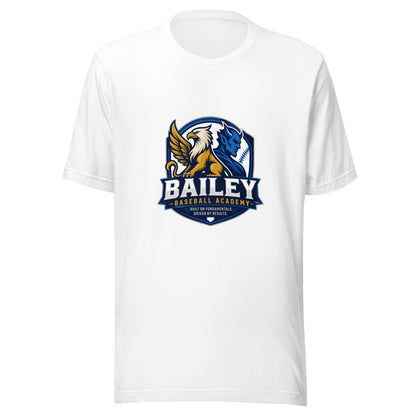 Performance | T-Shirt | Bailey Baseball Academy | Shield Logo
