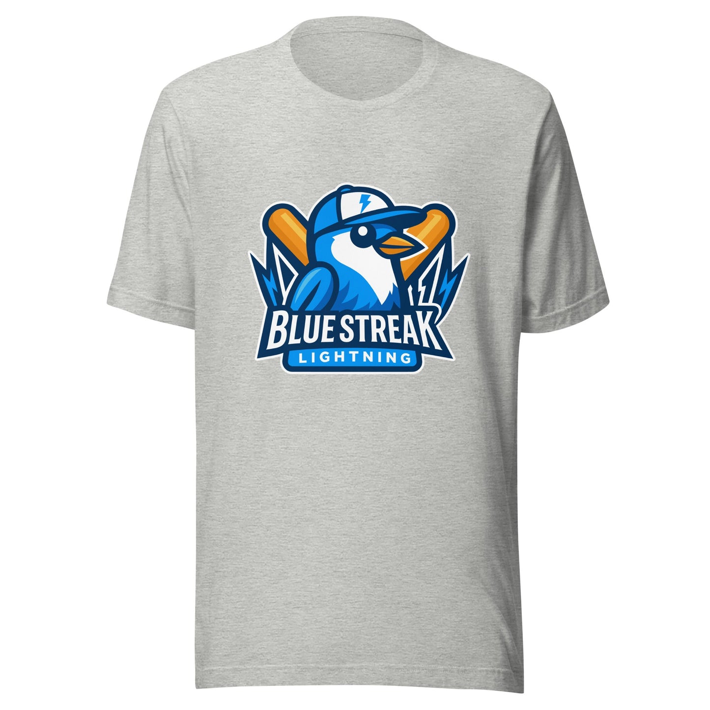 Performance | T-Shirt | Blue Streak Lightning | Mascot Logo