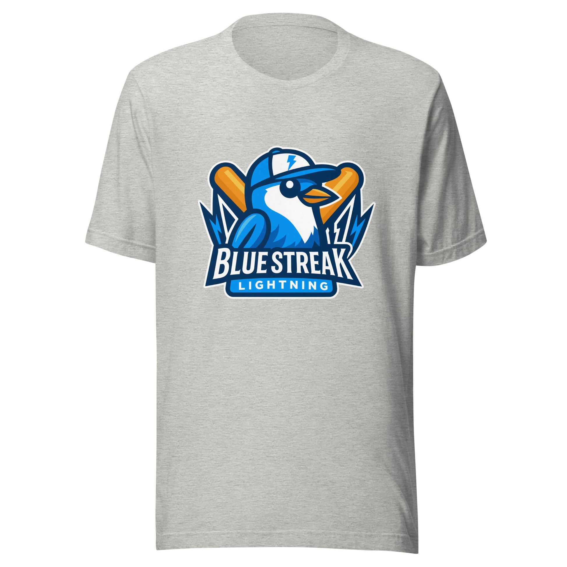 Performance | T-Shirt | Blue Streak Lightning | Mascot Logo