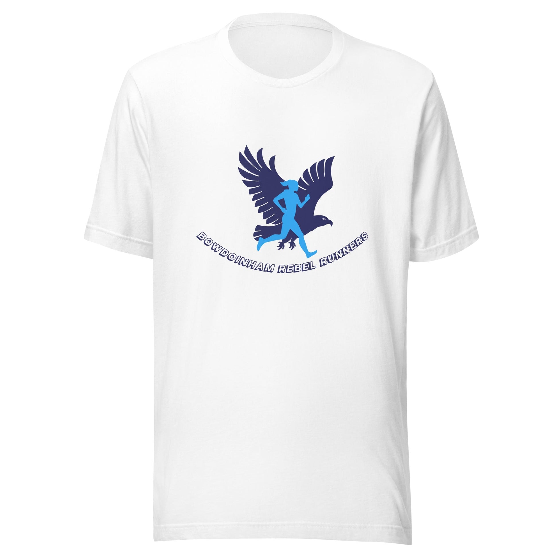 Performance | T-Shirt | Bowdoinham Rebel Runners | Aerial Runner Emblem Logo