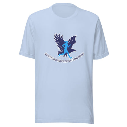 Performance | T-Shirt | Bowdoinham Rebel Runners | Aerial Runner Emblem Logo