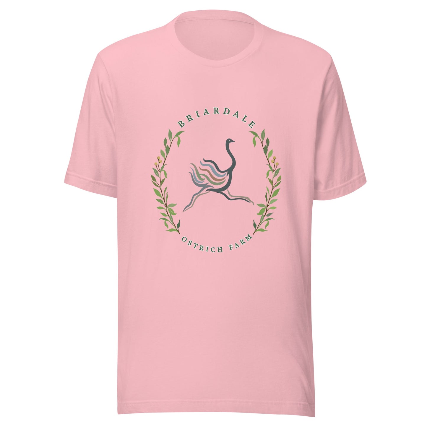 Performance | T-Shirt | Briardale Ostrich Farm | Crest Logo