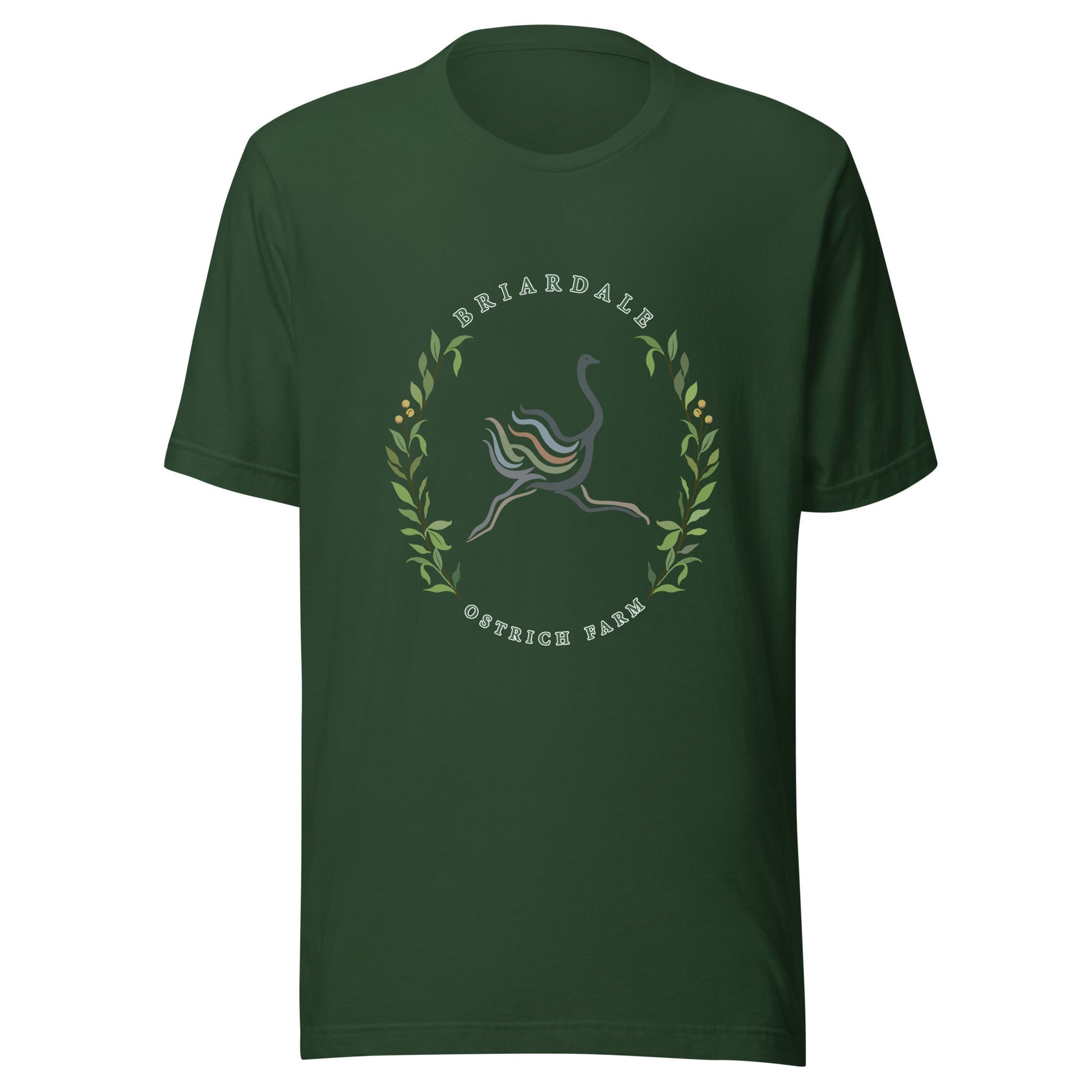 Performance | T-Shirt | Briardale Ostrich Farm | Crest Logo