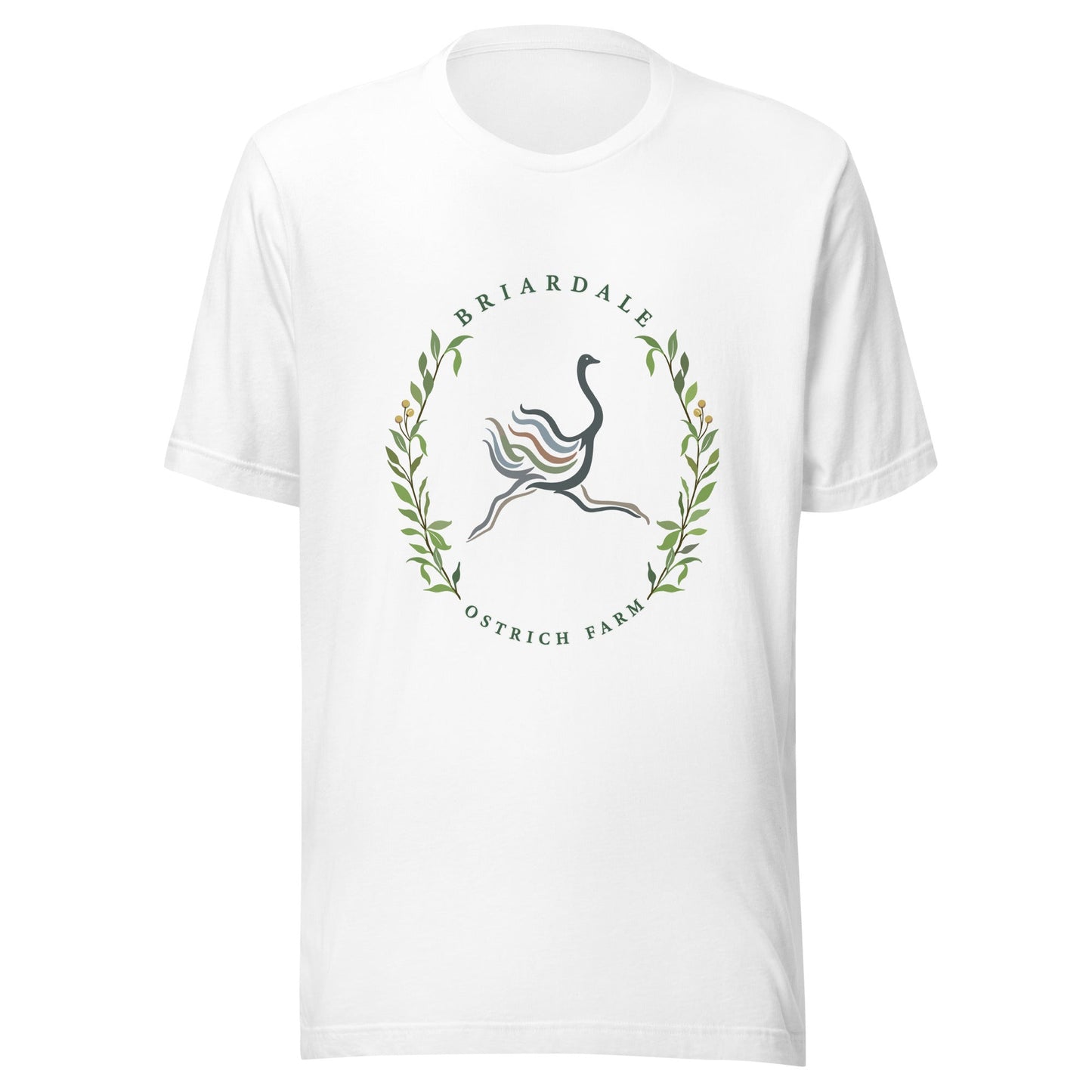 Performance | T-Shirt | Briardale Ostrich Farm | Crest Logo